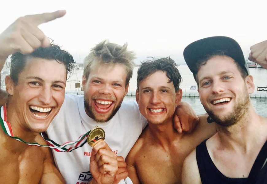 Kanu-Polo Spieler aus Deutschland gewinnen italienische Meisterschaft