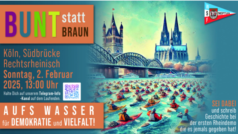 Erste Kölner Rheindemo: Ein starkes Zeichen für Demokratie und Vielfalt
