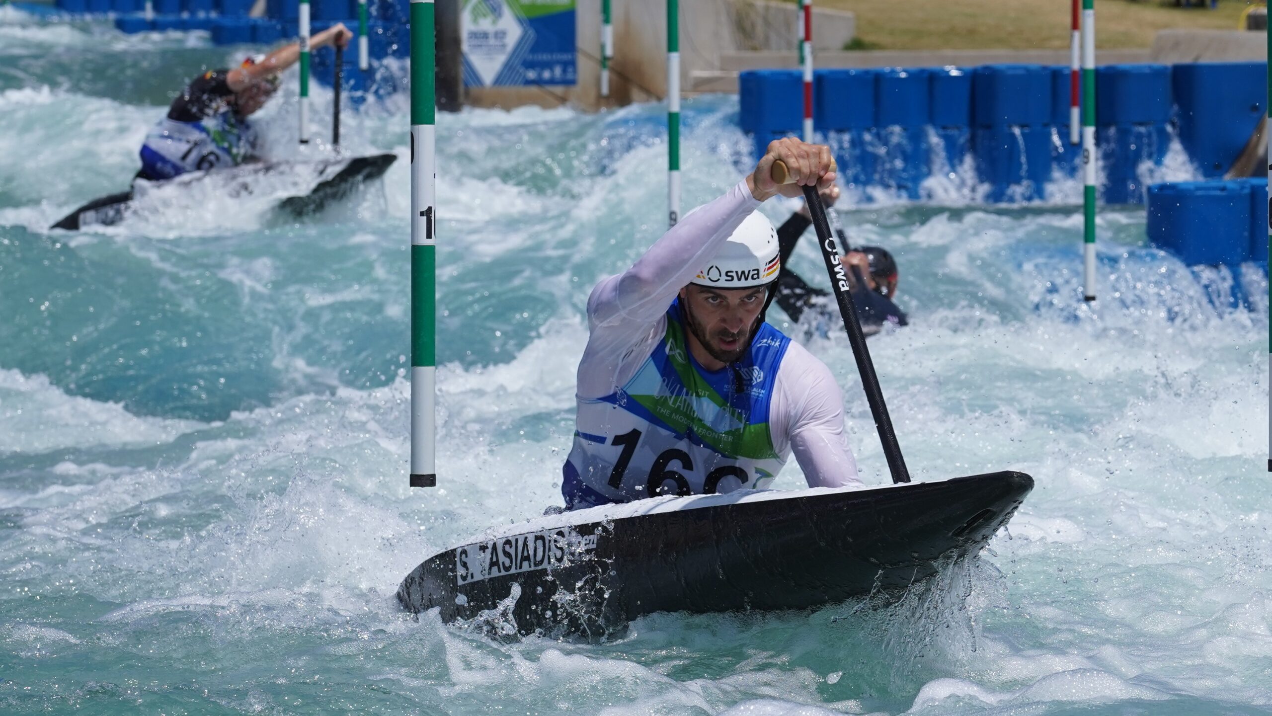 Das deutsche C1 Canadier Herren Team bei der Kanu-Slalom WM 2026