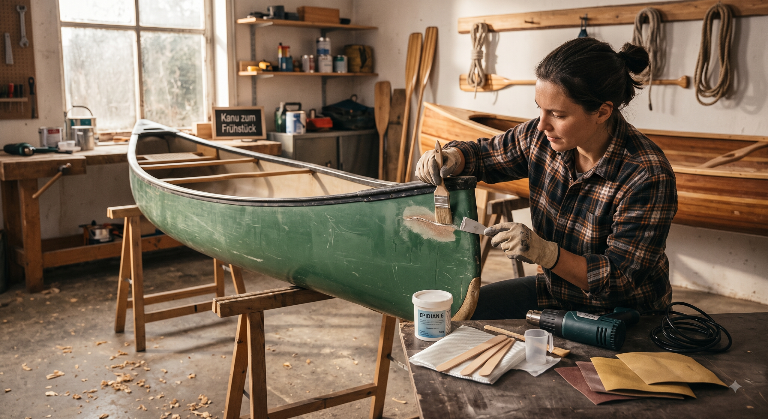 Kanu reparieren DIY